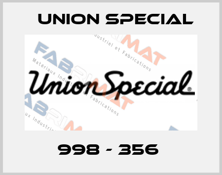  998 - 356  Union Special