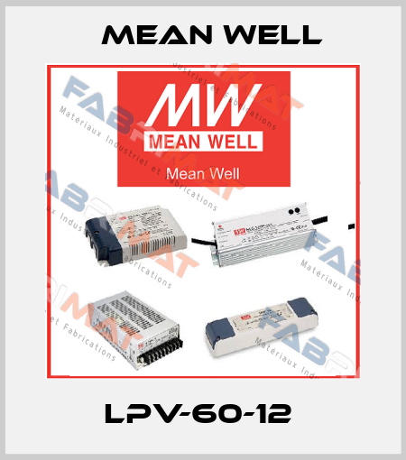 LPV-60-12  Mean Well