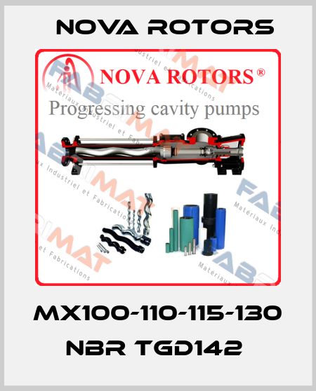 MX100-110-115-130 NBR TGD142  Nova Rotors