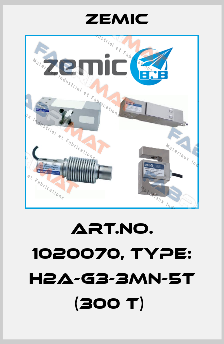 Art.No. 1020070, Type: H2A-G3-3MN-5T (300 t)  ZEMIC