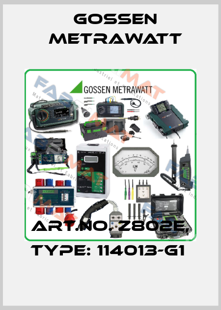 Art.No. Z802E, Type: 114013-G1  Gossen Metrawatt