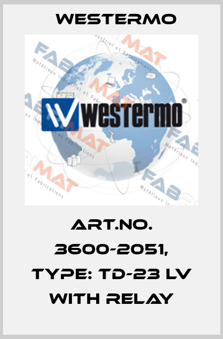 Art.No. 3600-2051, Type: TD-23 LV with relay Westermo