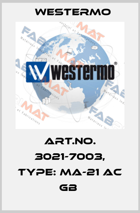 Art.No. 3021-7003, Type: MA-21 AC GB  Westermo