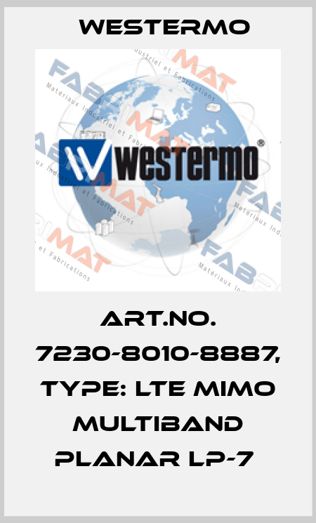 Art.No. 7230-8010-8887, Type: LTE MIMO Multiband Planar LP-7  Westermo