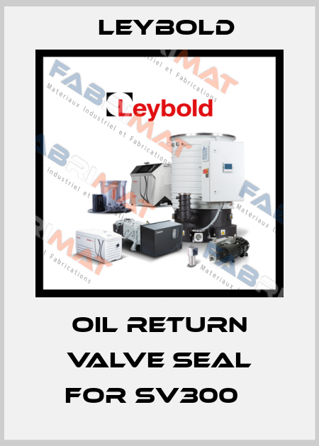 Oil return valve seal for SV300   Leybold