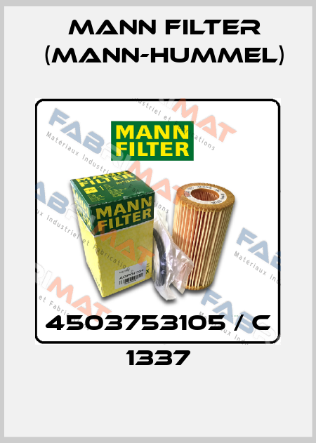 4503753105 / C 1337 Mann Filter (Mann-Hummel)