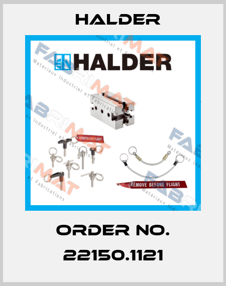 Order No. 22150.1121 Halder