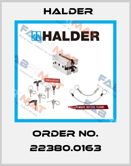 Order No. 22380.0163 Halder