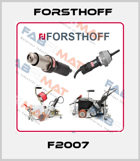 F2007  Forsthoff
