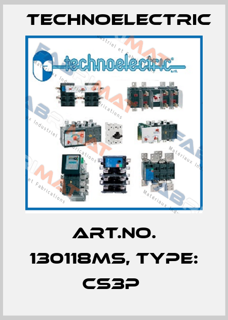 Art.No. 130118MS, Type: CS3P  Technoelectric