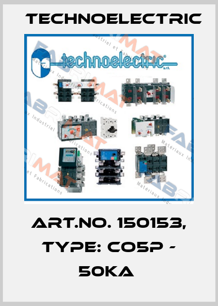 Art.No. 150153, Type: CO5P - 50kA  Technoelectric