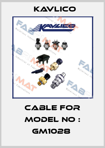 Cable for Model No : GM1028  Kavlico