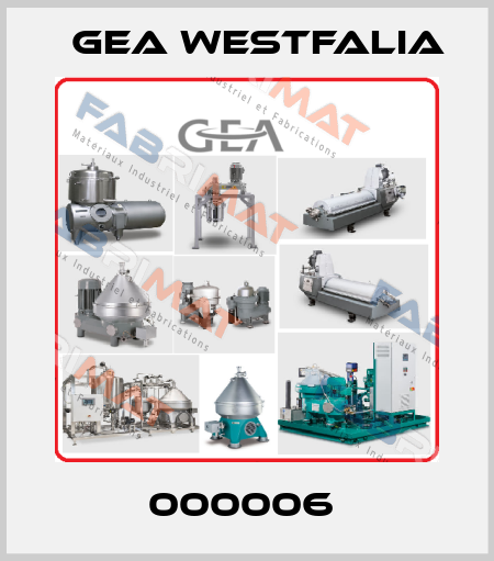 000006  Gea Westfalia