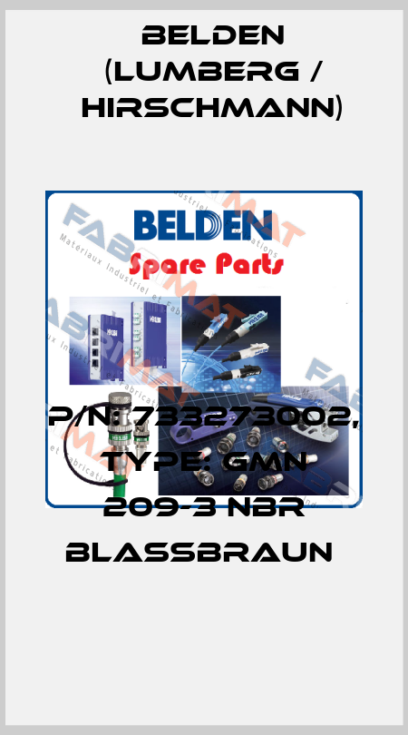 P/N: 733273002, Type: GMN 209-3 NBR blassbraun  Belden (Lumberg / Hirschmann)