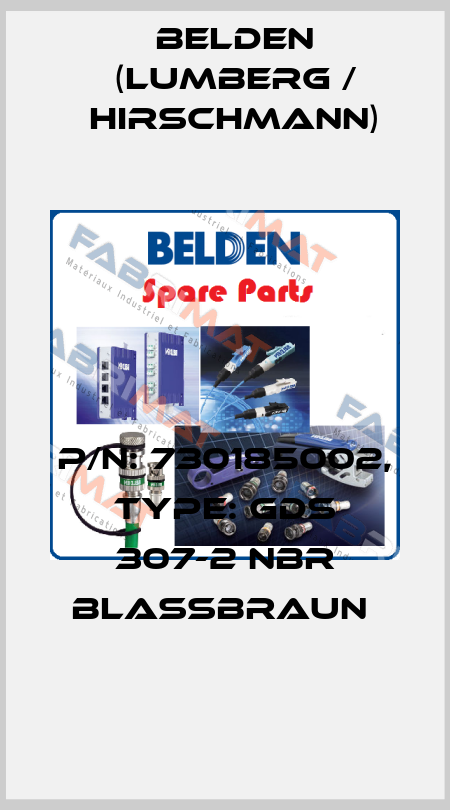 P/N: 730185002, Type: GDS 307-2 NBR blassbraun  Belden (Lumberg / Hirschmann)