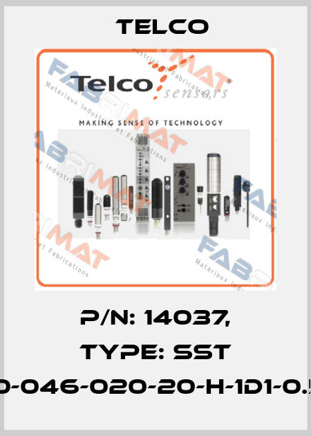 p/n: 14037, Type: SST 01-10-046-020-20-H-1D1-0.5-J5 Telco