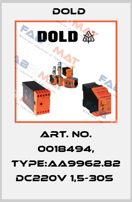 Art. No. 0018494, Type:AA9962.82 DC220V 1,5-30S  Dold