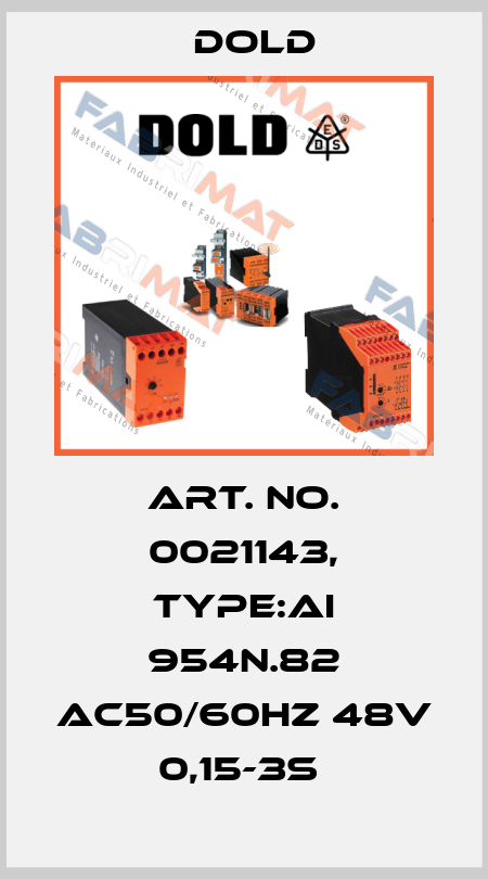 Art. No. 0021143, Type:AI 954N.82 AC50/60HZ 48V 0,15-3S  Dold