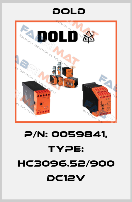 p/n: 0059841, Type: HC3096.52/900 DC12V Dold