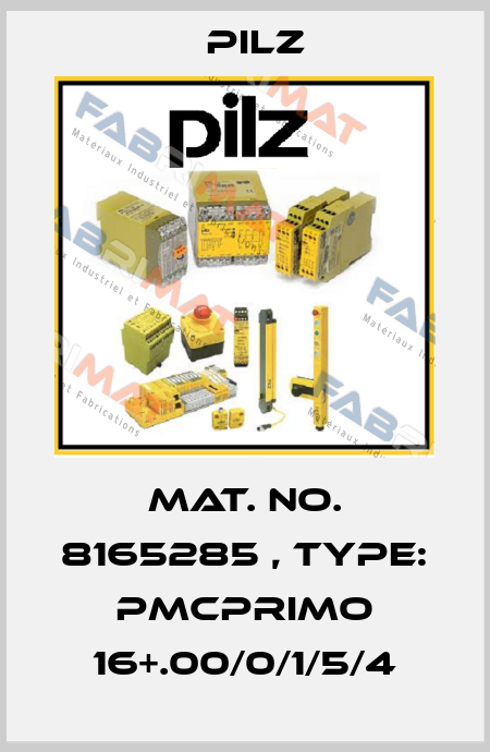 Mat. No. 8165285 , Type: PMCprimo 16+.00/0/1/5/4 Pilz