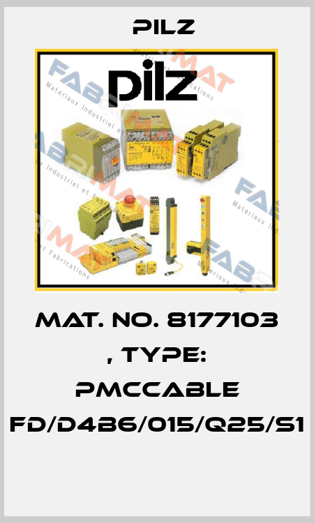 Mat. No. 8177103 , Type: PMCcable FD/D4B6/015/Q25/S1  Pilz