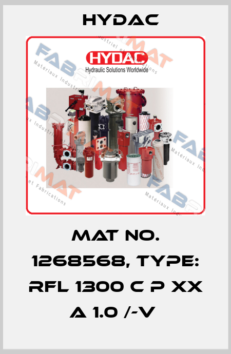 Mat No. 1268568, Type: RFL 1300 C P XX A 1.0 /-V  Hydac