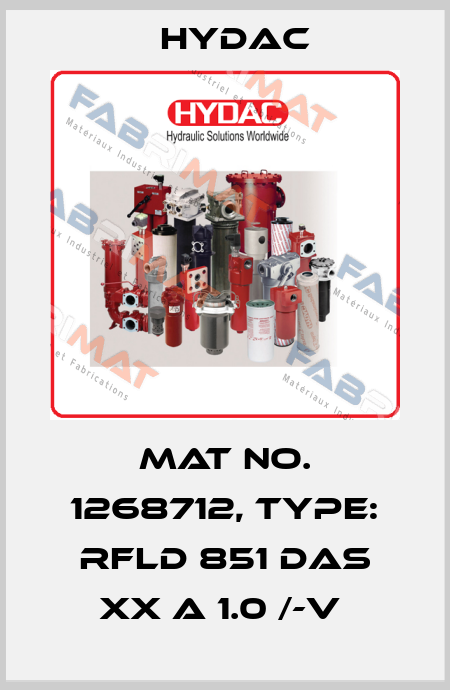 Mat No. 1268712, Type: RFLD 851 DAS XX A 1.0 /-V  Hydac