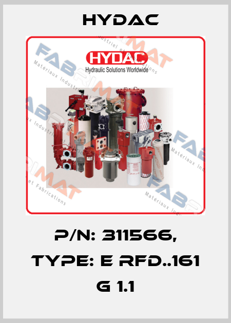 p/n: 311566, Type: E RFD..161 G 1.1 Hydac