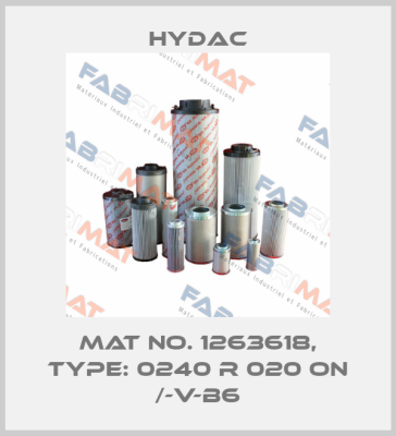 Mat No. 1263618, Type: 0240 R 020 ON /-V-B6 Hydac