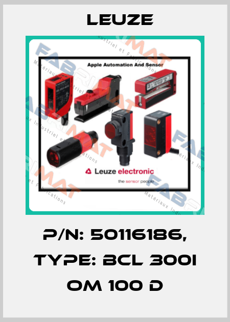 p/n: 50116186, Type: BCL 300i OM 100 D Leuze