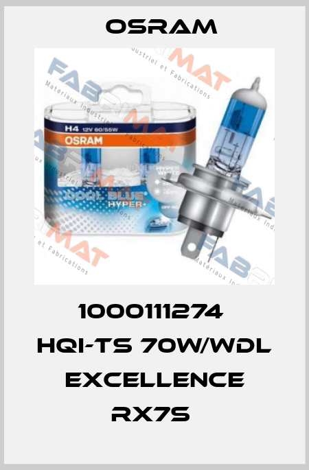 1000111274  HQI-TS 70W/WDL EXCELLENCE RX7S  Osram
