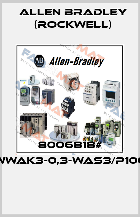 8006818# WWAK3-0,3-WAS3/P100  Allen Bradley (Rockwell)