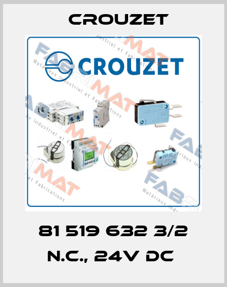 81 519 632 3/2 N.C., 24V DC  Crouzet