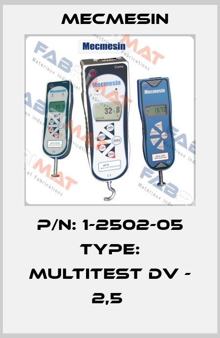 P/N: 1-2502-05 Type: MultiTest dV - 2,5  Mecmesin