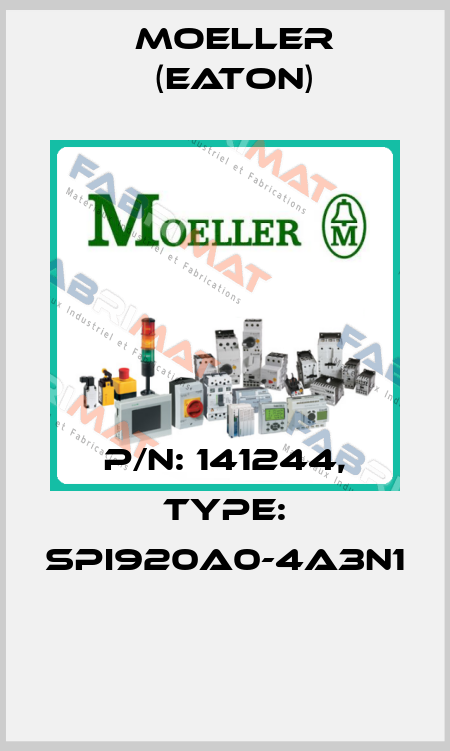 P/N: 141244, Type: SPI920A0-4A3N1  Moeller (Eaton)