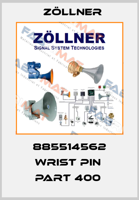 885514562 WRIST PIN  PART 400  Zöllner