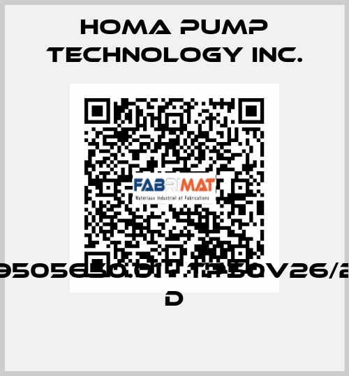 9505650.01 - TP50V26/2 D Homa Pump Technology Inc.