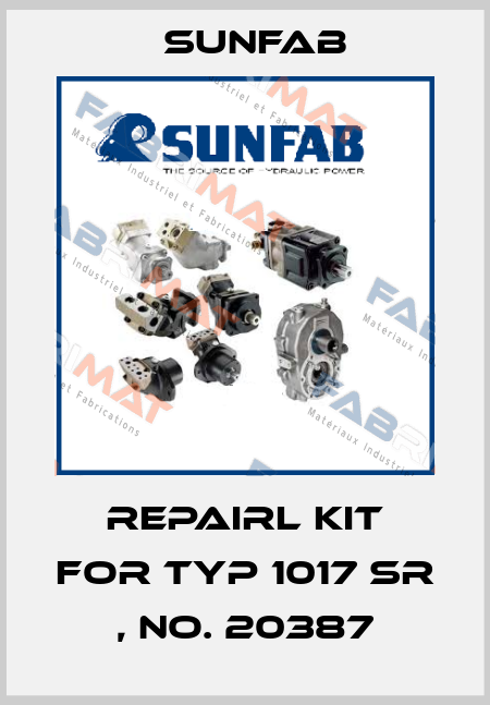 repairl kit for typ 1017 SR , No. 20387 Sunfab