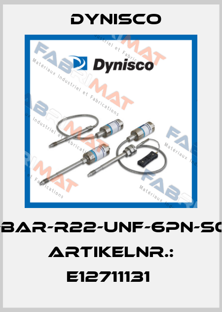 ECHO-MV3-BAR-R22-UNF-6PN-S06-F30-NTR Artikelnr.: E12711131  Dynisco