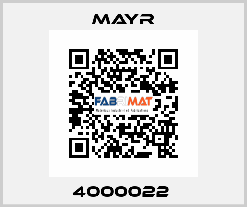4000022  Mayr