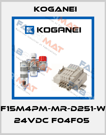 F15M4PM-MR-D251-W 24VDC F04F05  Koganei
