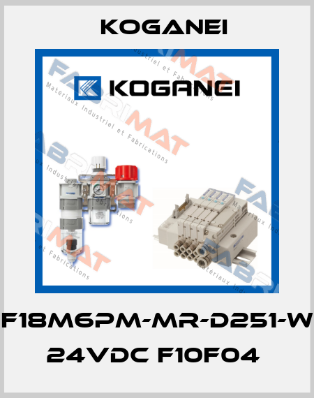 F18M6PM-MR-D251-W 24VDC F10F04  Koganei
