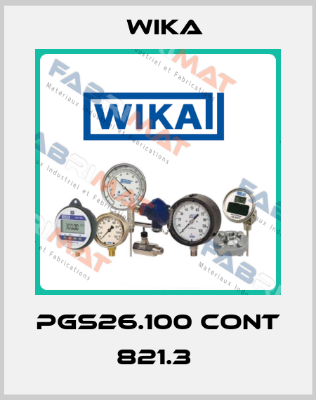 PGS26.100 CONT 821.3  Wika