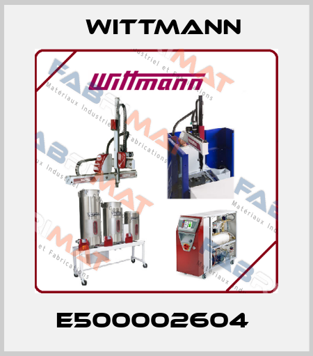 E500002604  Wittmann