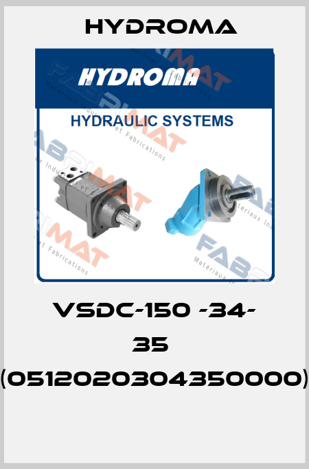 VSDC-150 -34- 35  (0512020304350000)  HYDROMA