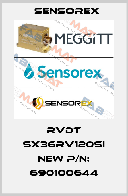 RVDT SX36RV120SI New P/N: 690100644 Sensorex