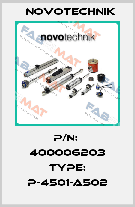 P/N:  400006203 Type: P-4501-A502 Novotechnik