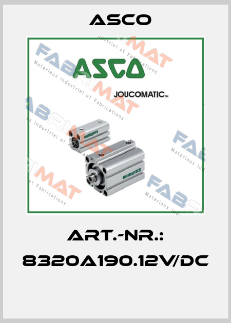 ART.-NR.: 8320A190.12V/DC  Asco
