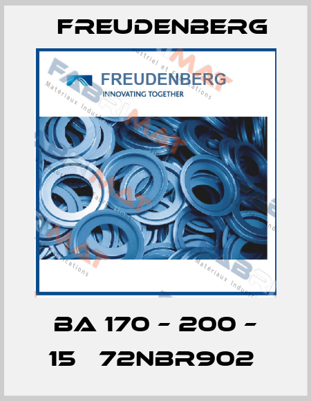 BA 170 – 200 – 15   72NBR902  Freudenberg