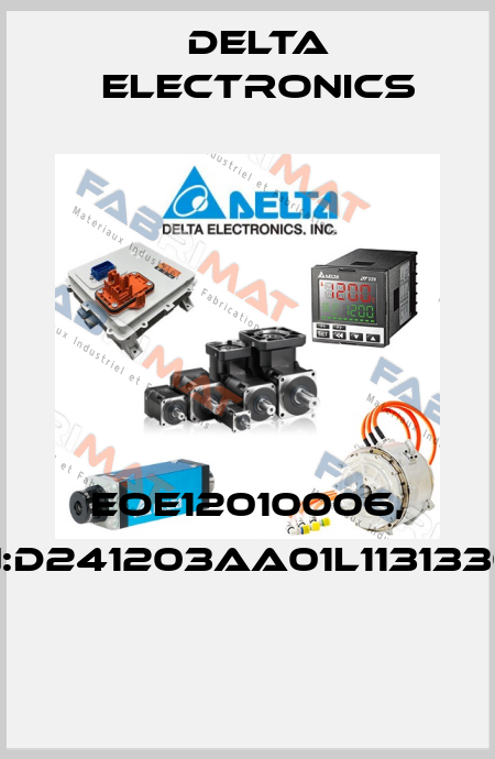 EOE12010006, SN:D241203AA01L11313309  Delta Electronics